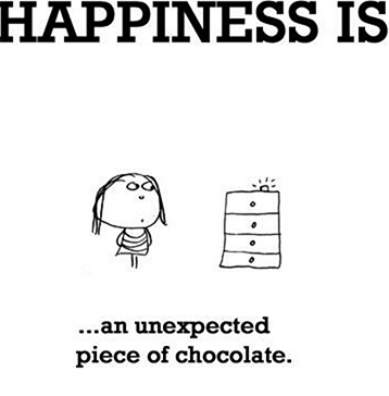 Happiness is chocolate