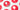 Red circles with white kite illustrations on a white background