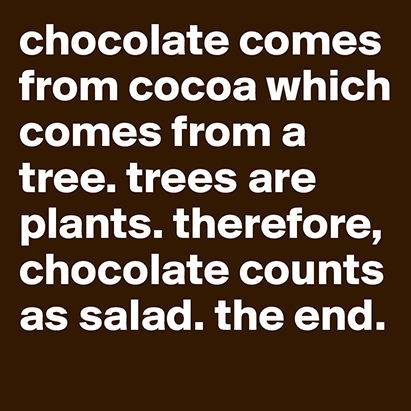 chocolate comes from trees