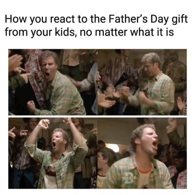 Father's Day gifting reaction meme