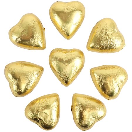 8 Gold Belgian Hearts (Extra)