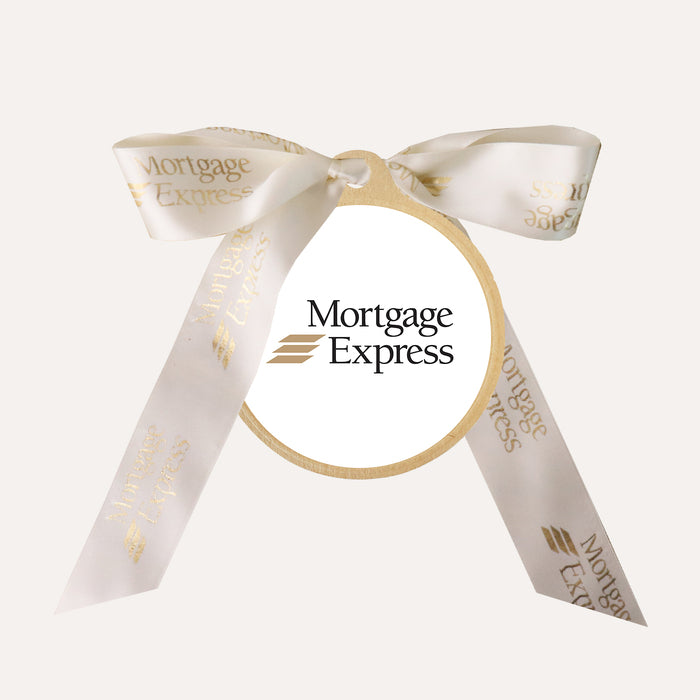 Mortgage Express Ribbon & Sticker | Edible Blooms