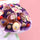 Flower Bouquet with Donuts and Strawberries
