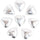 8 Silver Chocolatier Hearts (Extra)